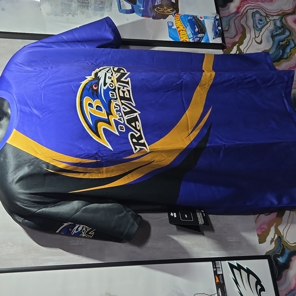 L Baltimore Ravens Custom Sublimated NFL Football Game Day Fan Jersey - Picture 3 of 8